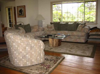 Living room - featuring our home made table