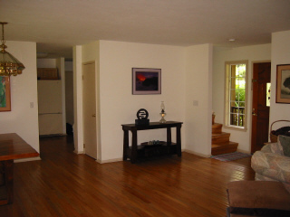 Entryway - stairs, kitchen doorway