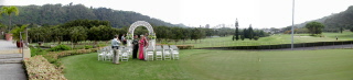 Pan shot of our ceremony site, by Kert Wilson.